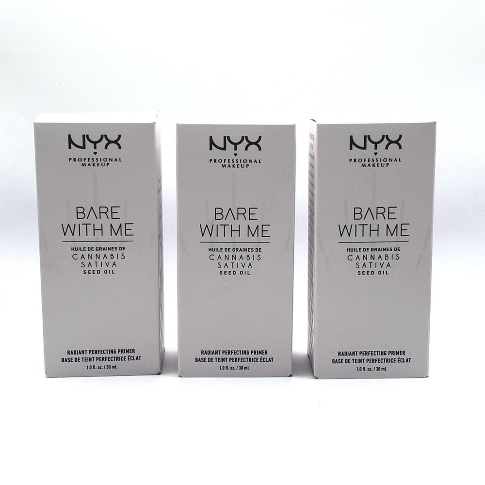 NYX Bare With Me Radiant Perfecting Primer 3 Pack New In Box